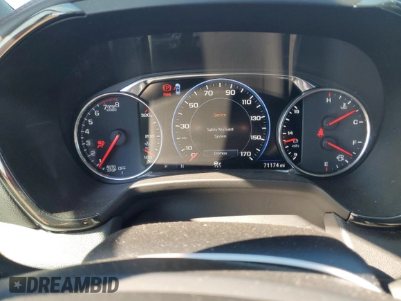 2022 Chevrolet Blazer RS with VIN 3GNKBKRS8NS137567, listed as a Copart auction lot 53806235 with 71,174 mi miles and Salvage title. Bid and sale history available at DreamBid. Image 9.