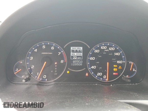 2006 Acura TSX Navi with VIN JH4CL96956C025688, listed as a Copart auction lot 59765615 with 129,508 mi miles and Salvage title. Bid and sale history available at DreamBid. Image 9.