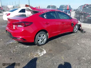2019 Hyundai Elantra SEL with VIN 5NPD84LF6KH448542, listed as a IAAI auction lot 41661274 with 86,870 mi miles. Bid and sale history available at carsss.com. Image 4.