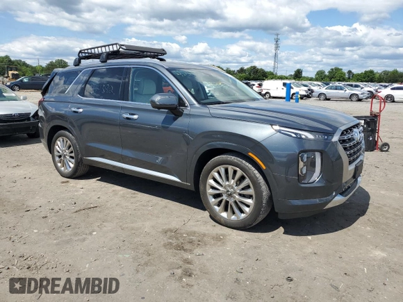 2020 Hyundai Palisade Limited with VIN KM8R5DHE4LU124555, listed as a Copart auction lot 58223205 with 69,385 mi miles and Salvage title. Bid and sale history available at DreamBid. Image 4.