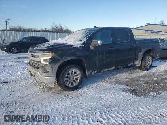 2023 Chevrolet Silverado 1500 LT with VIN 3GCPDKEK7PG230326, listed as a Copart auction lot 88653455 with 25,626 mi miles and Salvage Title. Bid and sale history available at carsss.com. Image 1.