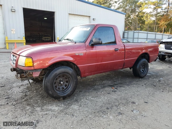 2001 Ford Ranger XL with VIN 1FTYR10DX1TA93403, listed as a Copart auction lot 79127184 with 214,269 mi miles and Salvage Title. Bid and sale history available at carsss.com. Image 1.