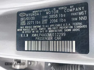 2021 Hyundai Elantra Limited with VIN KMHLP4AG0MU112299, listed as a IAAI auction lot 41904519 with 58,541 mi miles and . Bid and sale history available at DreamBid. Image 9.