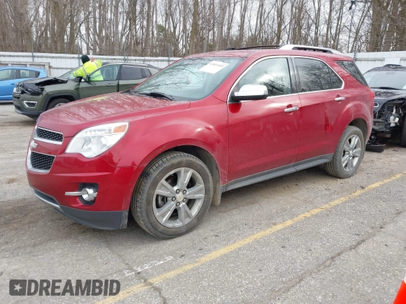 2013 Chevrolet Equinox LTZ with VIN 2GNFLGE36D6182904, listed as a IAAI auction lot 41831055 with 155,237 mi miles. Bid and sale history available at carsss.com. Image 2.
