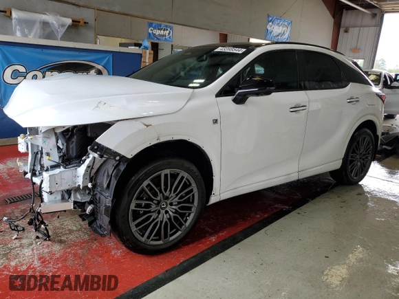 2023 Lexus RX with VIN 2T2BCMEA8PC002972, listed as a Copart auction lot 43398544 with 12,996 mi miles and Salvage Title. Bid and sale history available at carsss.com. Image 1.