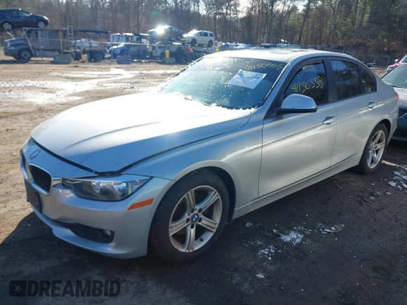 2014 BMW 3 Series 320i xDrive with VIN WBA3C3G51ENR25515, listed as a IAAI auction lot 41150558 with Not Provided miles. Bid and sale history available at carsss.com. Image 2.