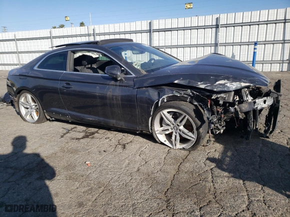 2019 Audi A5 Coupe Premium with VIN WAUSNAF55KA033282, listed as a Copart auction lot 46966224 with 0 mi miles and Clean Title. Bid and sale history available at carsss.com. Image 4.