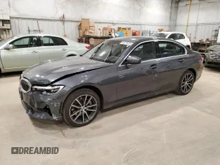 2021 BMW 3 Series 330i xDrive with VIN 3MW5R7J06M8B89958, listed as a Copart auction lot 53075975 with 35,240 mi miles and Salvage Title. Bid and sale history available at carsss.com. Image 1.
