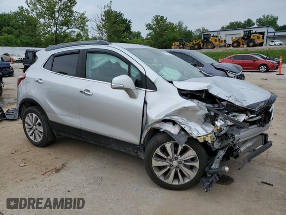 2017 Buick Encore Preferred z VIN KL4CJASB9HB049609, wystawiony jako Copart lot #60712895 z przebiegiem 137 014 mil mil oraz Szkoda całkowita • Salvage title. Historia ofert i sprzedaży dostępna na DreamBid. Obrazek 4.