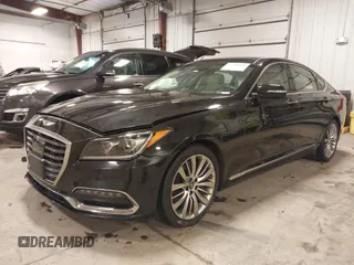 2018 Genesis G80 Ultimate with VIN KMHGN4JF2JU265826, listed as a IAAI auction lot 41749930 with 38,171 mi miles and . Bid and sale history available at carsss.com. Image 2.
