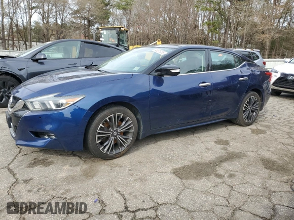 2016 Nissan Maxima S with VIN 1N4AA6AP8GC437341, listed as a Copart auction lot 48378135 with 103,488 mi miles and Salvage Title. Bid and sale history available at DreamBid. Image 1.