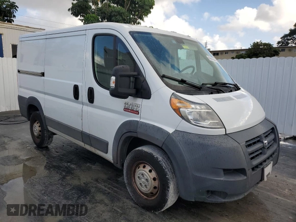 2016 Ram ProMaster Cargo with VIN 3C6TRVNG8GE125889, listed as a Copart auction lot 80901054 with 121,222 mi miles and Clean Title. Bid and sale history available at DreamBid. Image 4.