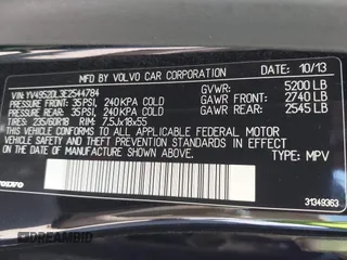 2014 Volvo XC60 3.2L z VIN YV4952DL3E2544784, wystawiony jako IAAI lot #42019715 z przebiegiem 118 633 mil mil oraz . Historia ofert i sprzedaży dostępna na DreamBid. Obrazek 9.