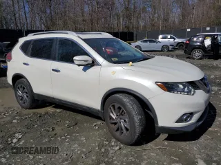 2016 Nissan Rogue SL with VIN 5N1AT2MV9GC851764, listed as a Copart auction lot 49112735 with 76,933 mi miles and Salvage Title. Bid and sale history available at DreamBid. Image 4.