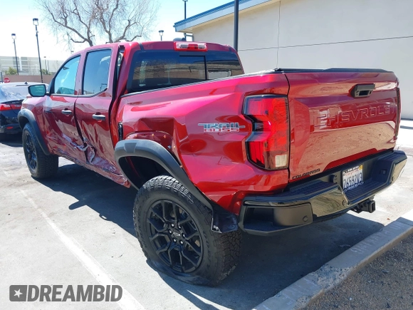 2023 Chevrolet Colorado 4WD Trail Boss with VIN 1GCPTEEK7P1185939, listed as a IAAI auction lot 41884598 with 3,476 mi miles. Bid and sale history available at carsss.com. Image 3.