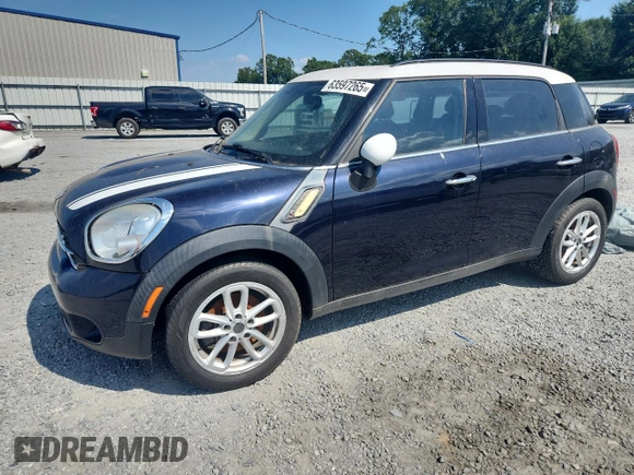 2015 MINI Countryman S with VIN WMWZC3C58FWT06647, listed as a Copart auction lot 63597265 with Not provided miles and Clean title. Bid and sale history available at DreamBid. Image 1.