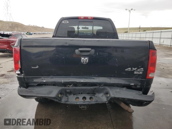 2005 Dodge 1500 SLT with VIN 1D7HU18D65S146263, listed as a Copart auction lot 52036505 with Not Provided miles and Salvage Title. Bid and sale history available at carsss.com. Image 6.