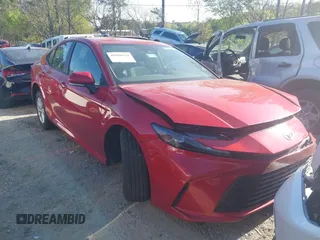 2025 Toyota Camry LE with VIN 4T1DAACK1SU042282, listed as a IAAI auction lot 41986639 with Not Provided miles and . Bid and sale history available at DreamBid. Image 1.
