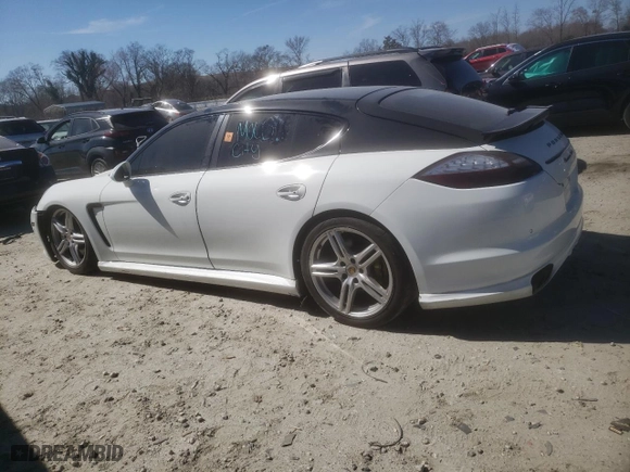 2011 Porsche Panamera Turbo with VIN WP0AC2A79BL090222, listed as a Copart auction lot 47570635 with 63,701 mi miles and Clean Title. Bid and sale history available at carsss.com. Image 2.