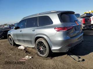2021 Mercedes-Benz GLS with VIN 4JGFF8KE6MA515418, listed as a Copart auction lot 80118884 with 23,533 mi miles and Salvage Title. Bid and sale history available at carsss.com. Image 2.