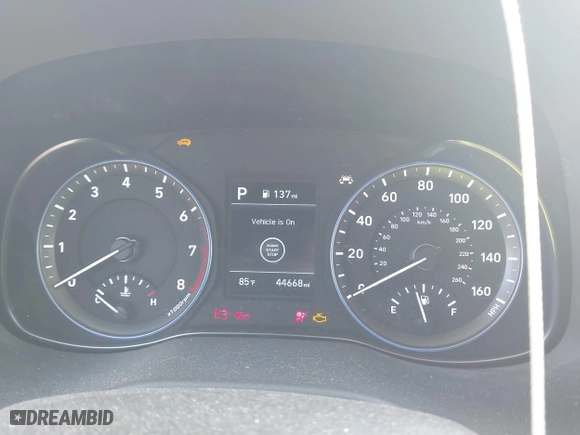 2020 Hyundai Kona SEL with VIN KM8K22AA5LU397204, listed as a IAAI auction lot 41542767 with 44,668 mi miles. Bid and sale history available at carsss.com. Image 7.