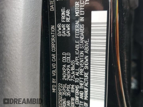 2013 Volvo XC60 3.2L с VIN YV4952DZ5D2381722, выставлен на аукционе Copart как лот 53963445 с пробегом 149 694 миль миль и Списание • Salvage title. История ставок и продаж доступна на DreamBid. Изображение 12.