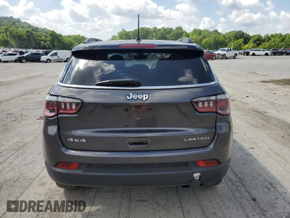 2020 Jeep Compass Limited with VIN 3C4NJDCB3LT146861, listed as a Copart auction lot 61550035 with 59,611 mi miles and Salvage title. Bid and sale history available at DreamBid. Image 6.