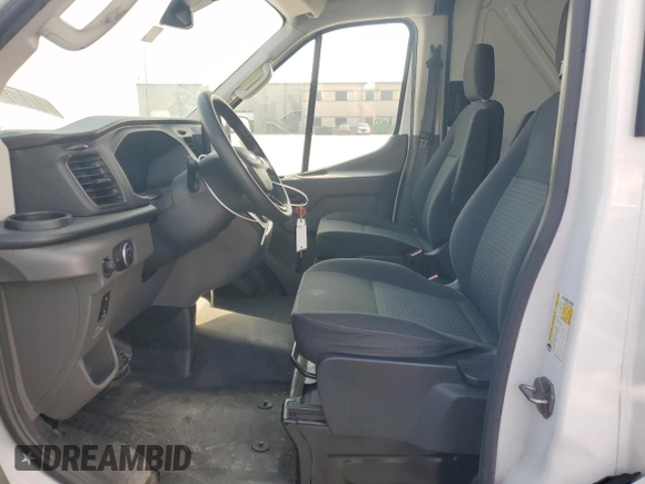 2023 Ford Transit Cargo with VIN 1FTBR3X86PKA19338, listed as a Copart auction lot 52677015 with 93,268 mi miles and Salvage Title. Bid and sale history available at DreamBid. Image 7.