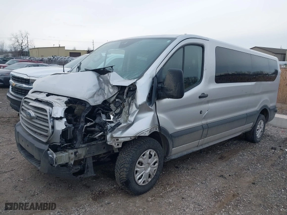 2016 Ford Transit Wagon XL with VIN 1FBZX2ZM9GKB07457, listed as a IAAI auction lot 41487820 with 126,951 mi miles. Bid and sale history available at carsss.com. Image 2.