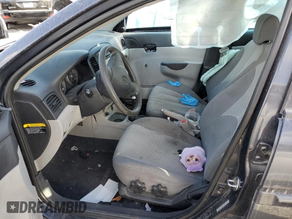 2008 Hyundai Accent GLS with VIN KMHCN46C38U229764, listed as a Copart auction lot 41918725 with 0 mi miles and Salvage Title. Bid and sale history available at carsss.com. Image 7.