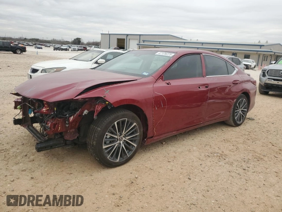 2023 Lexus ES with VIN 58ADA1C19PU030615, listed as a Copart auction lot 47128225 with 16,923 mi miles and Salvage Title. Bid and sale history available at carsss.com. Image 1.