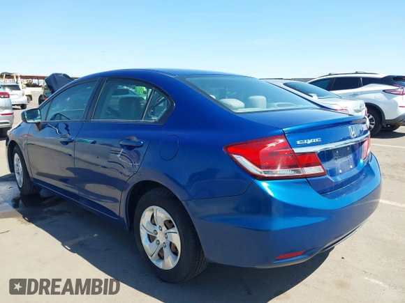 2014 Honda Civic Sedan LX with VIN 19XFB2F58EE260616, listed as a IAAI auction lot 41849697 with 148,757 mi miles. Bid and sale history available at carsss.com. Image 3.