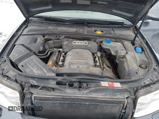 2003 Audi A4 3.0L with VIN WAULT68E73A150996, listed as a IAAI auction lot 41289003 with 119,657 mi miles. Bid and sale history available at carsss.com. Image 10.