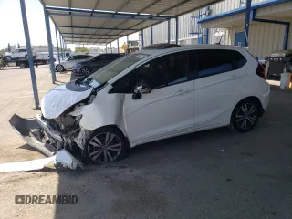 2015 Honda Fit EX-L with VIN 3HGGK5H86FM768802, listed as a Copart auction lot 58940725 with Not provided miles and Salvage title. Bid and sale history available at DreamBid. Image 1.