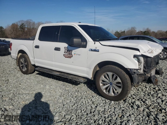2018 Ford F-150 XL with VIN 1FTEW1CG6JKE47523, listed as a Copart auction lot 47450605 with 109,107 mi miles and Salvage Title. Bid and sale history available at carsss.com. Image 4.