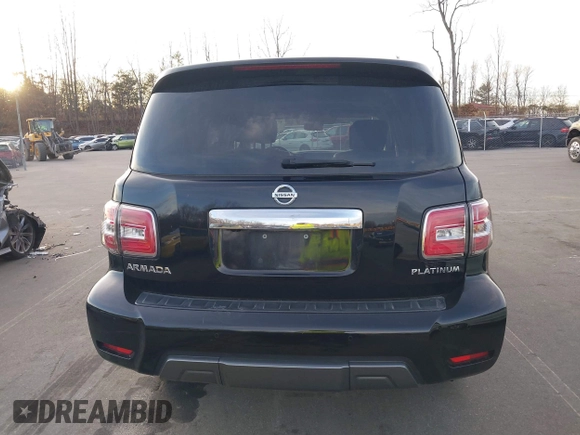 2019 Nissan Armada Platinum with VIN JN8AY2NE2K9759121, listed as a IAAI auction lot 41115008 with 89,991 mi miles. Bid and sale history available at carsss.com. Image 17.
