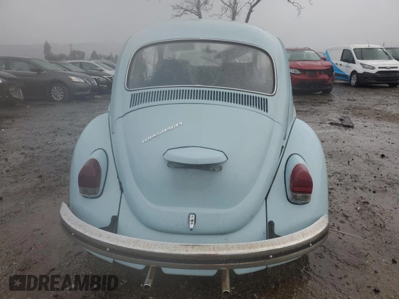 1969 Volkswagen Beetle with VIN 119416435, listed as a Copart auction lot 45422265 with 62,550 mi miles and Salvage Title. Bid and sale history available at DreamBid. Image 6.