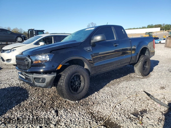 2019 Ford Ranger XL with VIN 1FTER1EHXKLA76391, listed as a Copart auction lot 81177614 with 43,585 mi miles and Salvage Title. Bid and sale history available at carsss.com. Image 1.