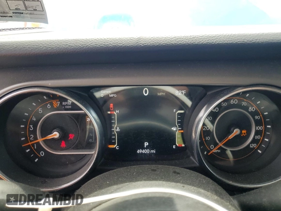 2021 Jeep Gladiator Freedom с VIN 1C6HJTAG7ML553303, выставлен на аукционе Copart как лот 57038585 с пробегом 49 400 миль миль и Списание • Salvage title. История ставок и продаж доступна на DreamBid. Изображение 9.