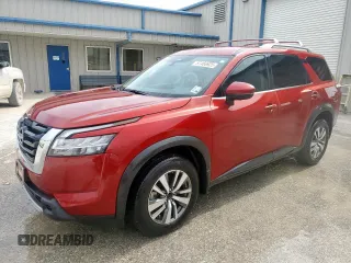 2023 Nissan Pathfinder SL z VIN 5N1DR3CA8PC234193, wystawiony jako Copart lot #57466925 z przebiegiem 18 672 mil mil oraz Szkoda całkowita • Salvage title. Historia ofert i sprzedaży dostępna na DreamBid. Obrazek 1.