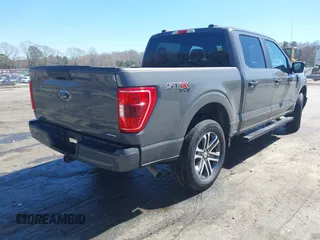 2021 Ford F-150 XL with VIN 1FTEW1EP0MFA56166, listed as a IAAI auction lot 41858793 with 48,498 mi miles and . Bid and sale history available at DreamBid. Image 4.