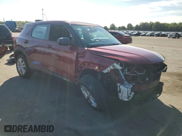 2021 Chevrolet TrailBlazer LS with VIN KL79MNSL2MB101161, listed as a Copart auction lot 69851164 with 123,195 mi miles and Salvage Title. Bid and sale history available at DreamBid. Image 4.