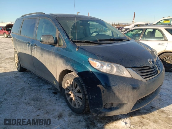 2012 Toyota Sienna LE with VIN 5TDJK3DC3CS037386, listed as a Copart auction lot 49917315 with 106,403 mi miles and Salvage Title. Bid and sale history available at carsss.com. Image 4.
