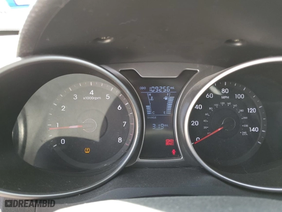 2012 Hyundai Veloster w/Black Int with VIN KMHTC6AD4CU082168, listed as a Copart auction lot 48978365 with 109,256 mi miles and Salvage Title. Bid and sale history available at carsss.com. Image 9.