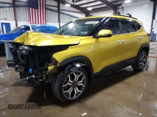 2023 Kia Seltos SX with VIN KNDETCA20P7366282, listed as a Copart auction lot 60456265 with 47,688 mi miles and Salvage title. Bid and sale history available at DreamBid. Image 1.