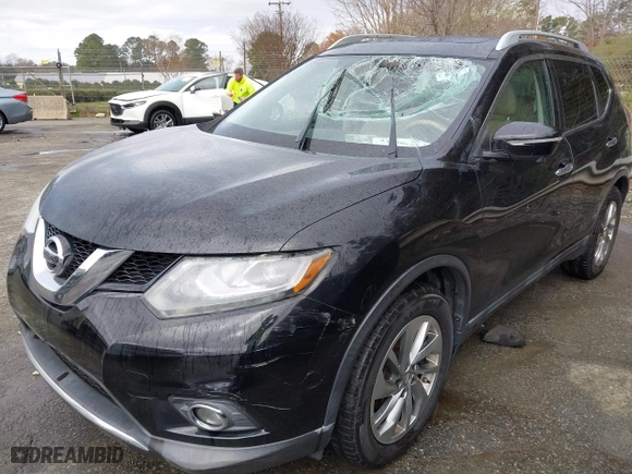 2015 Nissan Rogue S with VIN 5N1AT2MT6FC757001, listed as a IAAI auction lot 41806214 with 1 mi miles. Bid and sale history available at carsss.com. Image 6.