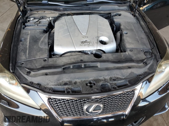 2011 Lexus IS 350 with VIN JTHBE5C29B5027271, listed as a Copart auction lot 46533325 with 163,037 mi miles and Salvage Title. Bid and sale history available at carsss.com. Image 11.