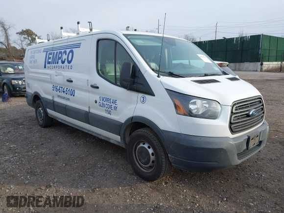 2016 Ford Transit Cargo with VIN 1FTYE9ZM8GKB22179, listed as a IAAI auction lot 41293587 with 105,232 mi miles and . Bid and sale history available at carsss.com. Image 1.