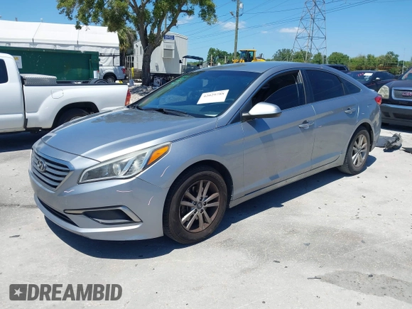 2017 Hyundai Sonata 2.4L with VIN 5NPE24AF2HH487503, listed as a IAAI auction lot 42029788 with 165,280 mi miles and . Bid and sale history available at carsss.com. Image 2.