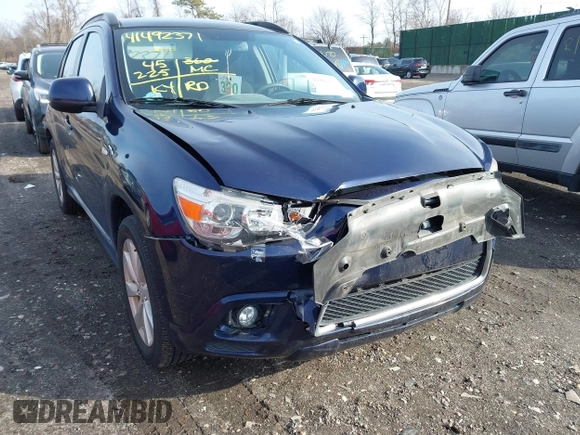 2012 Mitsubishi Outlander Sport SE with VIN JA4AR4AU9CZ003797, listed as a IAAI auction lot 41492371 with 45,225 mi miles. Bid and sale history available at carsss.com. Image 6.